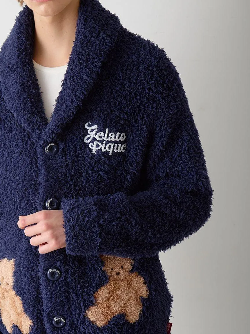 Mens Gelato Snow Bear Jacquard Shawl Cardigan gallery 8