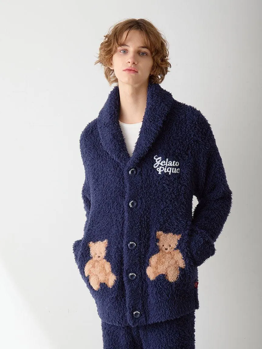Mens Gelato Snow Bear Jacquard Shawl Cardigan gallery 5