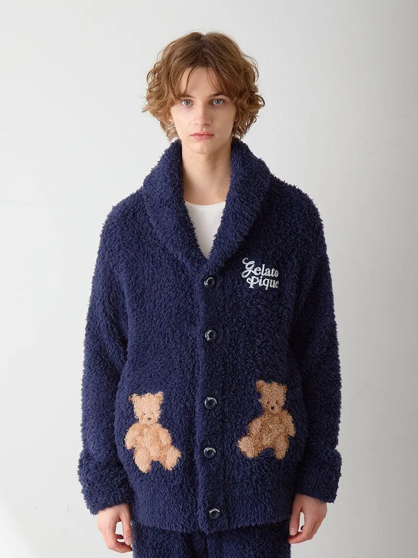 Mens Gelato Snow Bear Jacquard Shawl Cardigan gallery 4