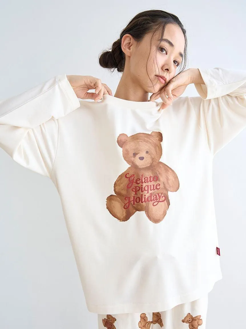 Rayon Bear One-point Long T-shirt gallery 3