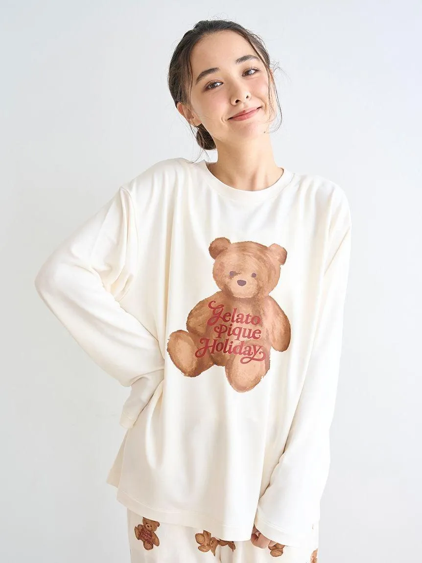 Rayon Bear One-point Long T-shirt gallery 5