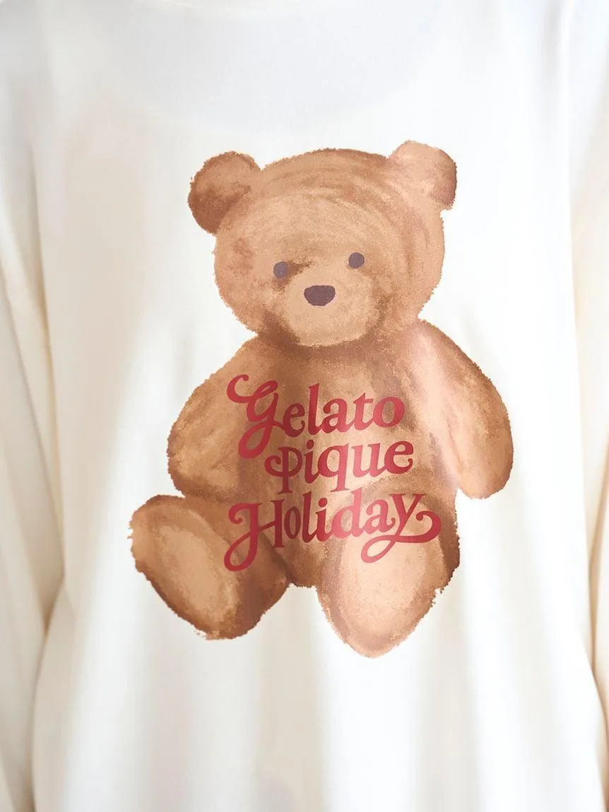 Rayon Bear One-point Long T-shirt gallery 6
