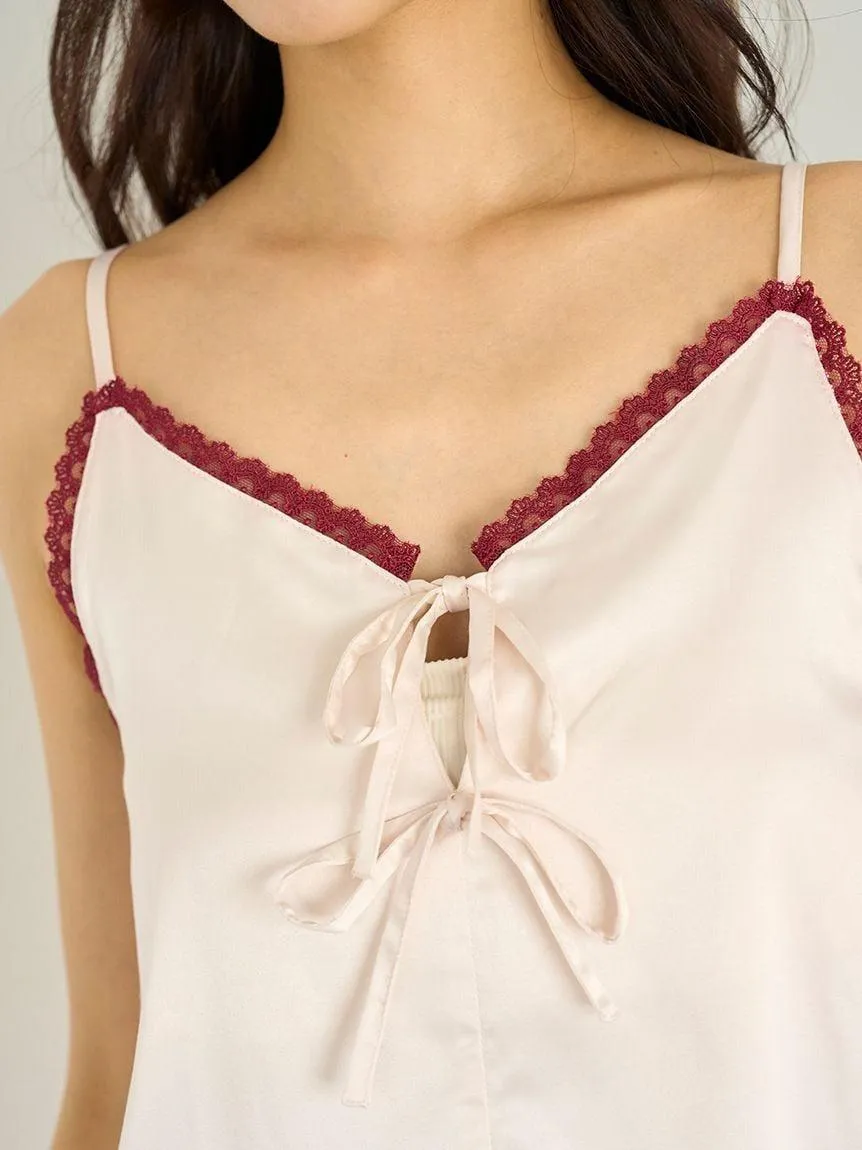 Satin Camisole With Lace & Ribbon gallery 3