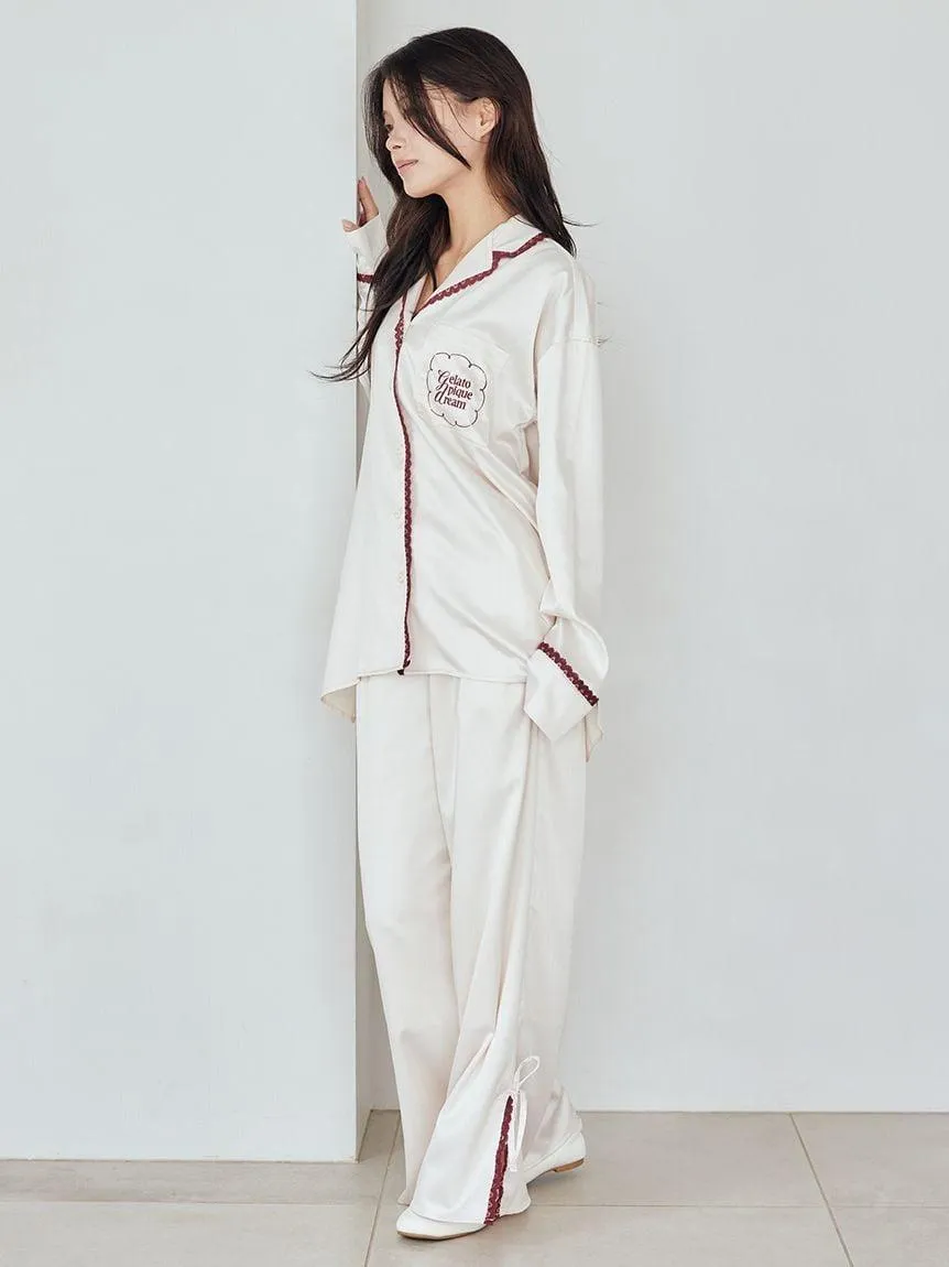 Satin Pants With Lace & Ribbon gallery 8