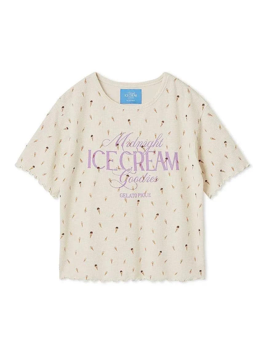 Ice Cream Waffle Pullover