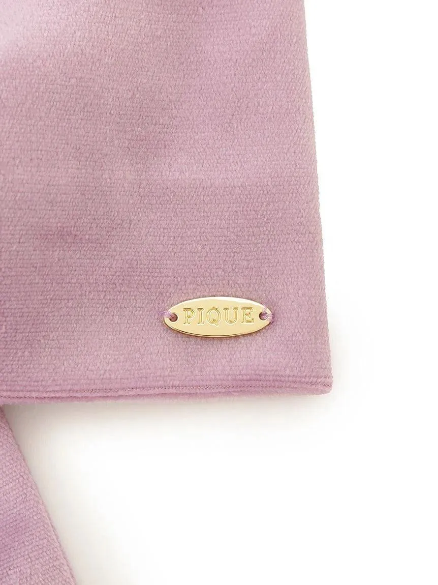 Lavender Ribbon Velour Hair Scrunchie gallery 2