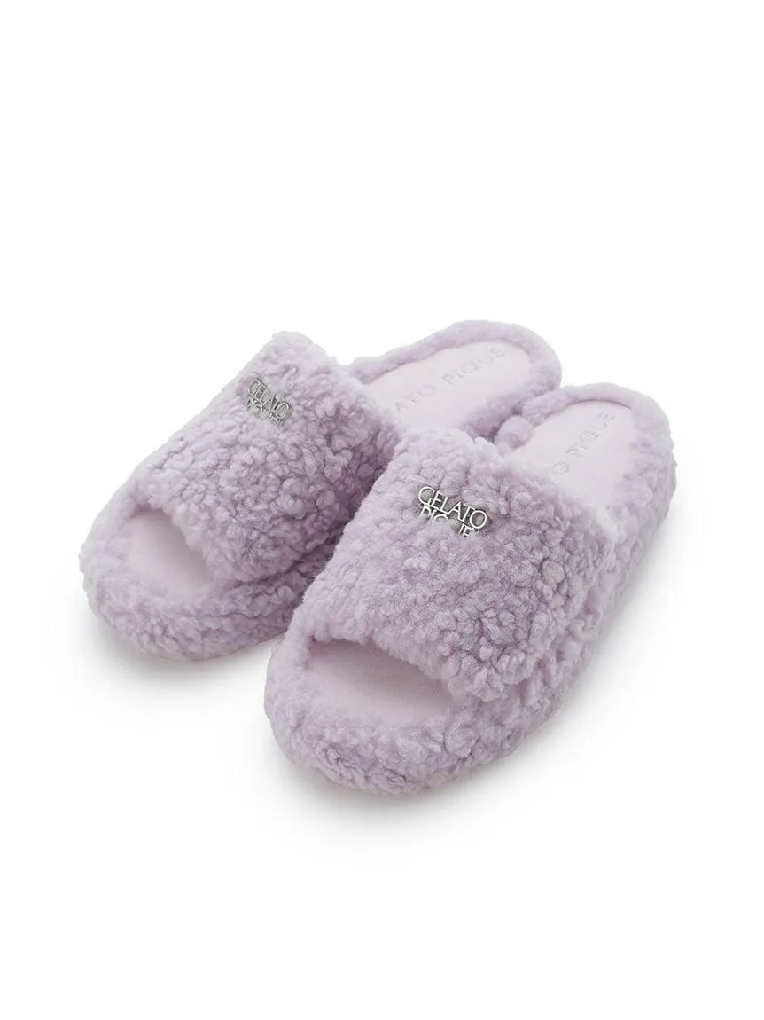 Logo Boa Fleece Room Shoes gallery 9