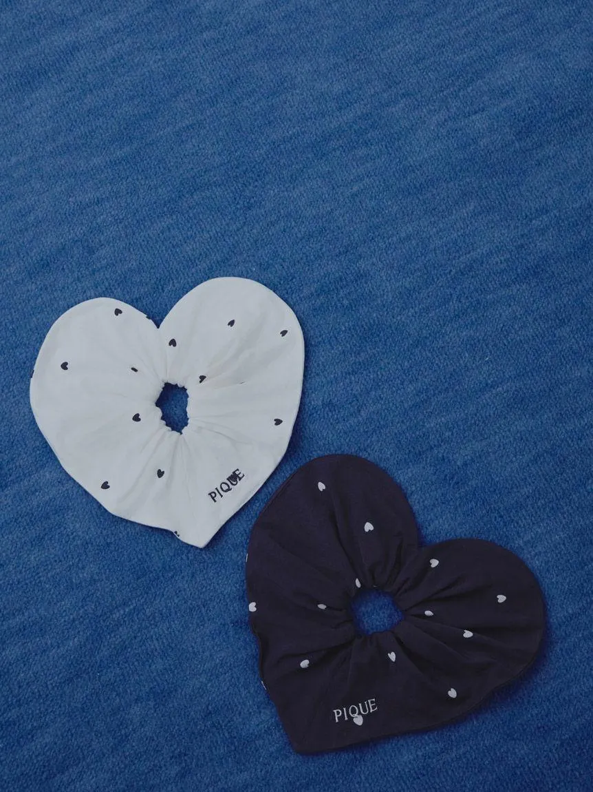 Logo Embroidered Heart Hair Scrunchies gallery 4