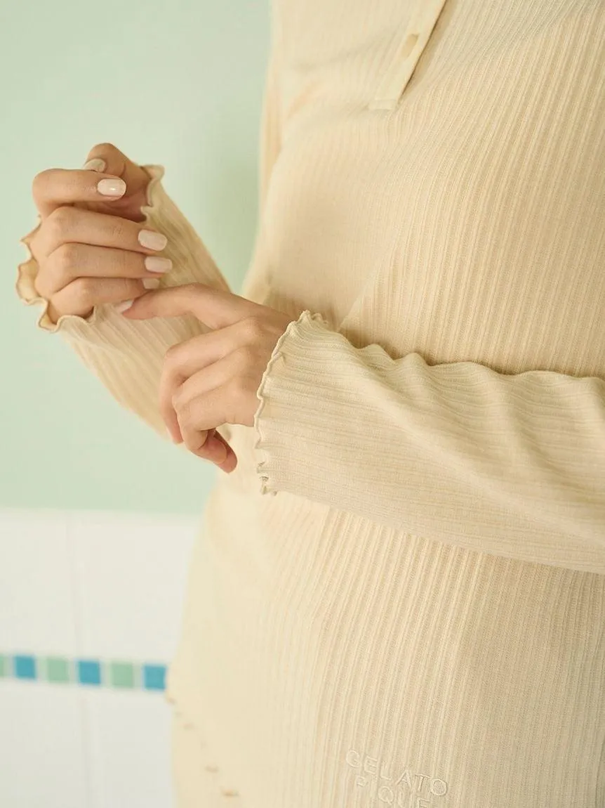 Macaroon Rib Cut-and-sew Pullover gallery 7