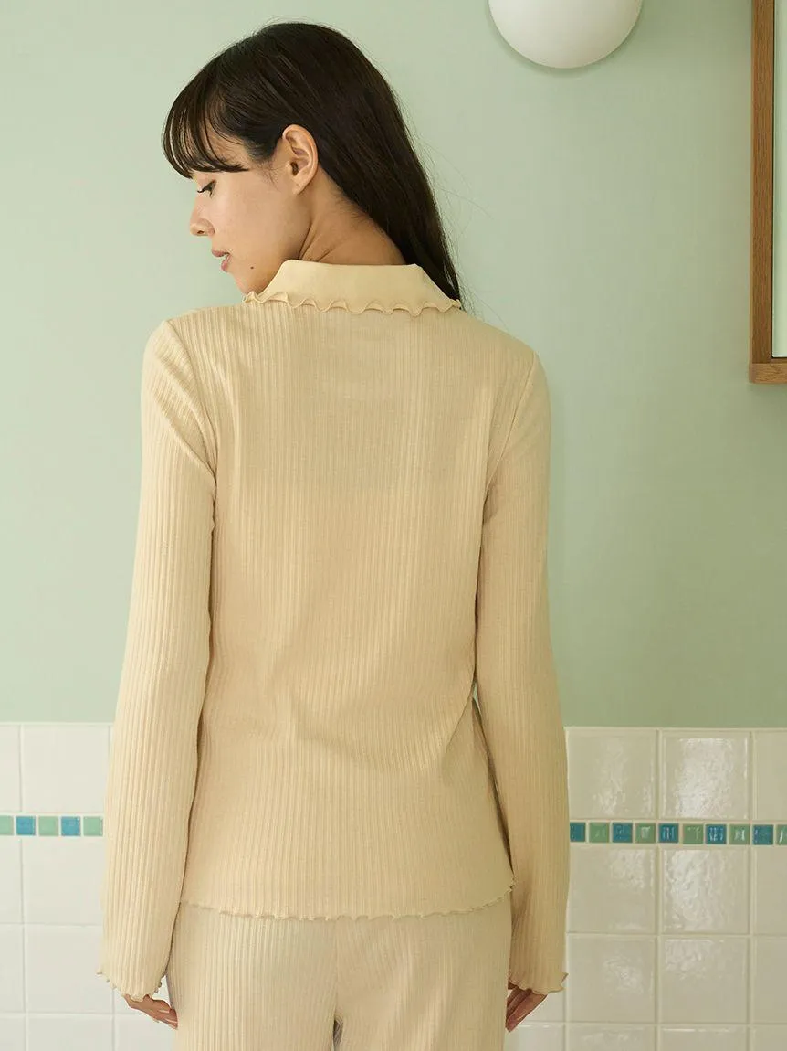 Macaroon Rib Cut-and-sew Pullover gallery 2
