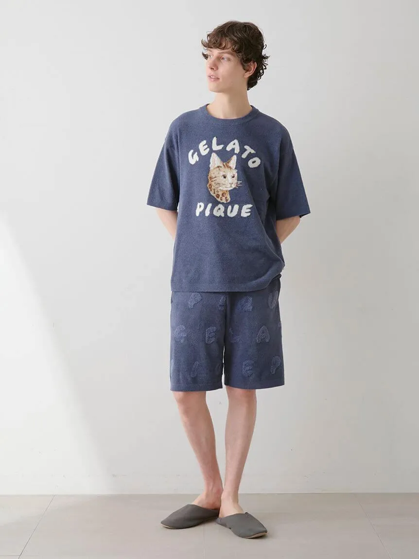 Men's Airy Moco Bengal Cat Shorts gallery 1