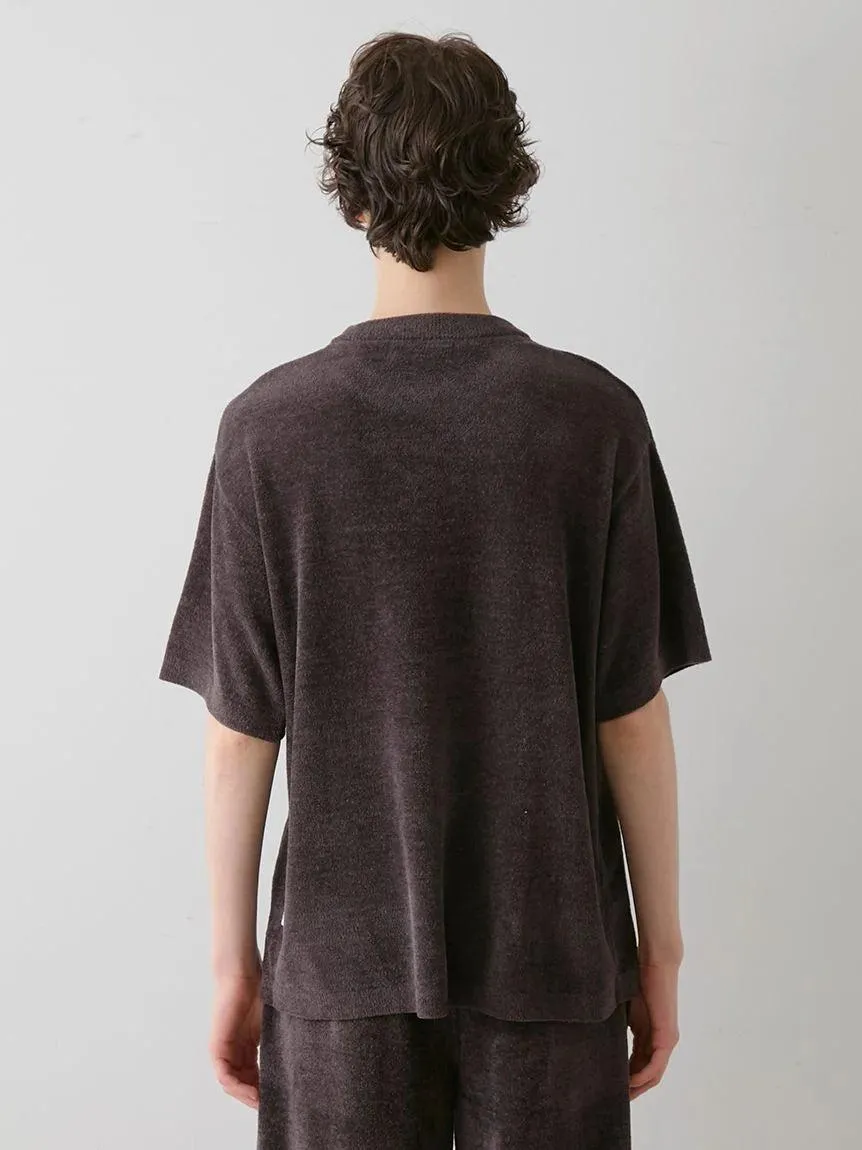 MEN's Airy Moco Dog Jacquard Pullover & Shorts Set gallery 2