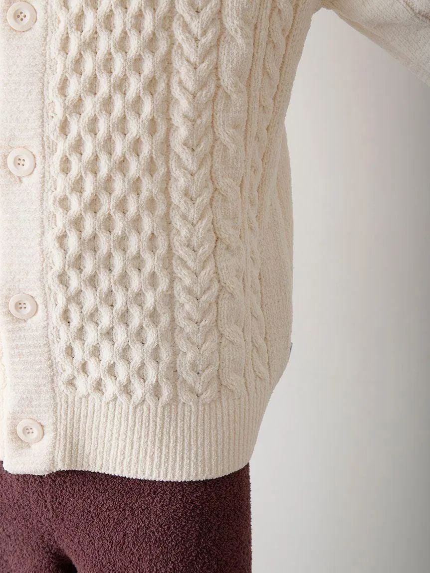 Men's Aran Rope Embroidery Logo Cardigan gallery 7