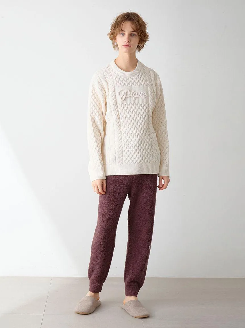 Men's Aran Rope Embroidery Logo Pullover gallery 8