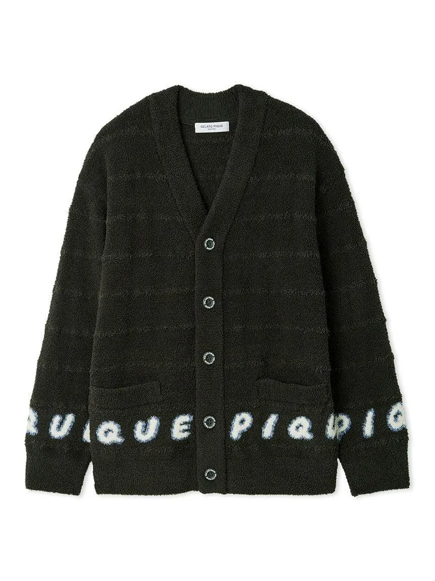 Night & Sweets MENS Baby Moco Pique Logo Jacquard Cardigan gallery 6