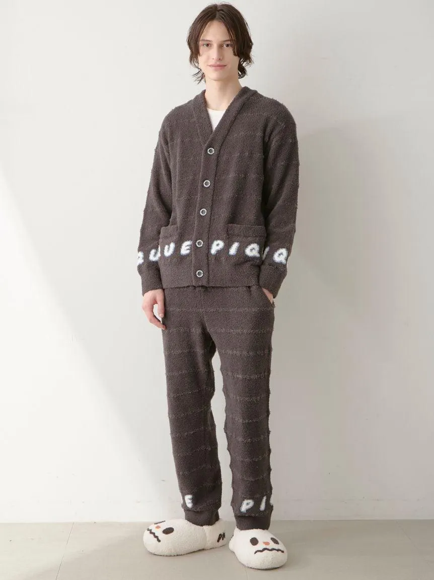 Night & Sweets MENS Baby Moco Pique Logo Jacquard Cardigan gallery 8