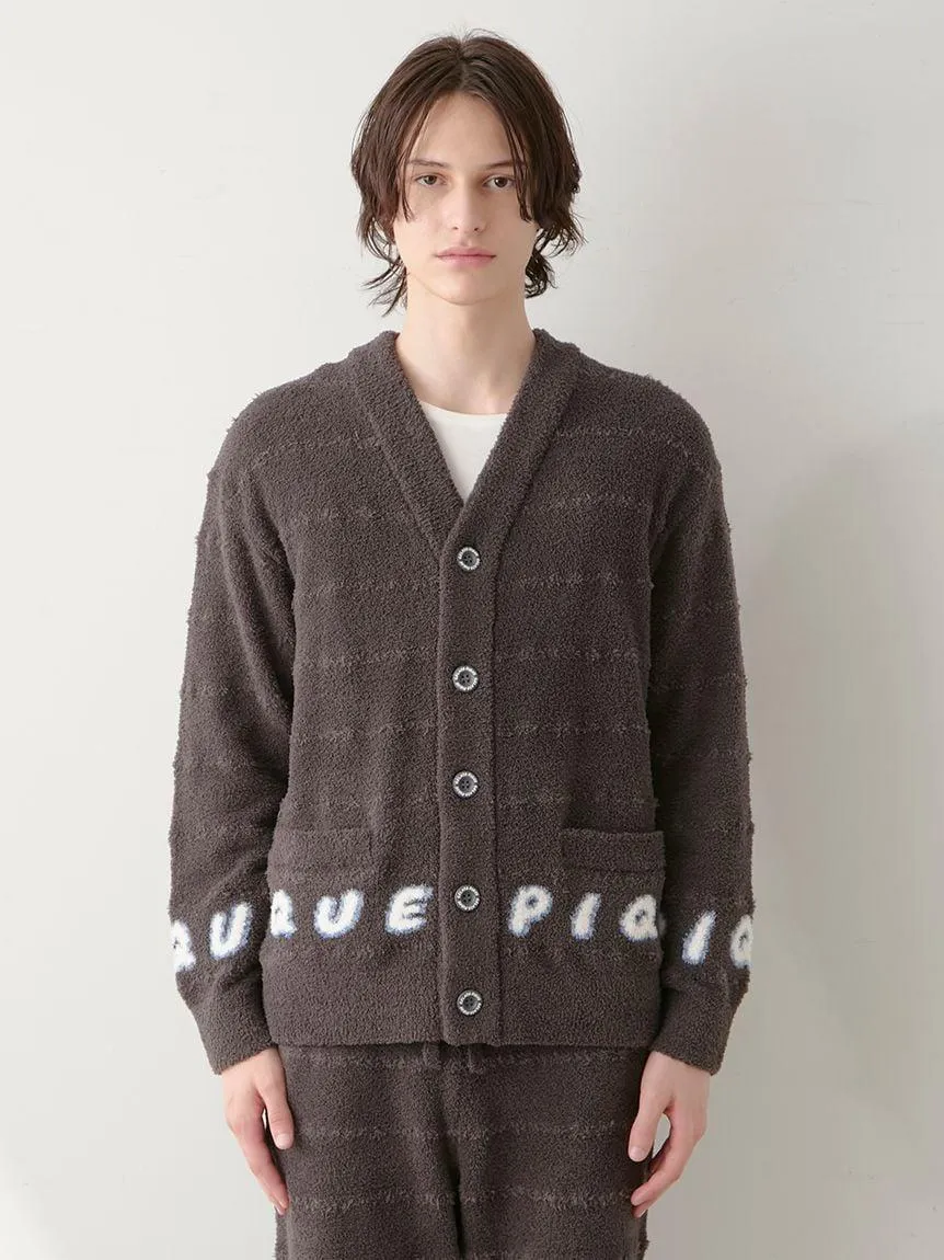 Night & Sweets MENS Baby Moco Pique Logo Jacquard Cardigan gallery 3