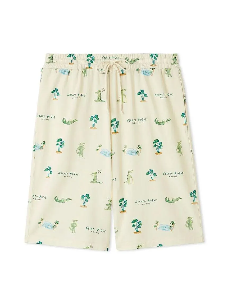 MEN's Cool-Touch Crocodile Print Shorts