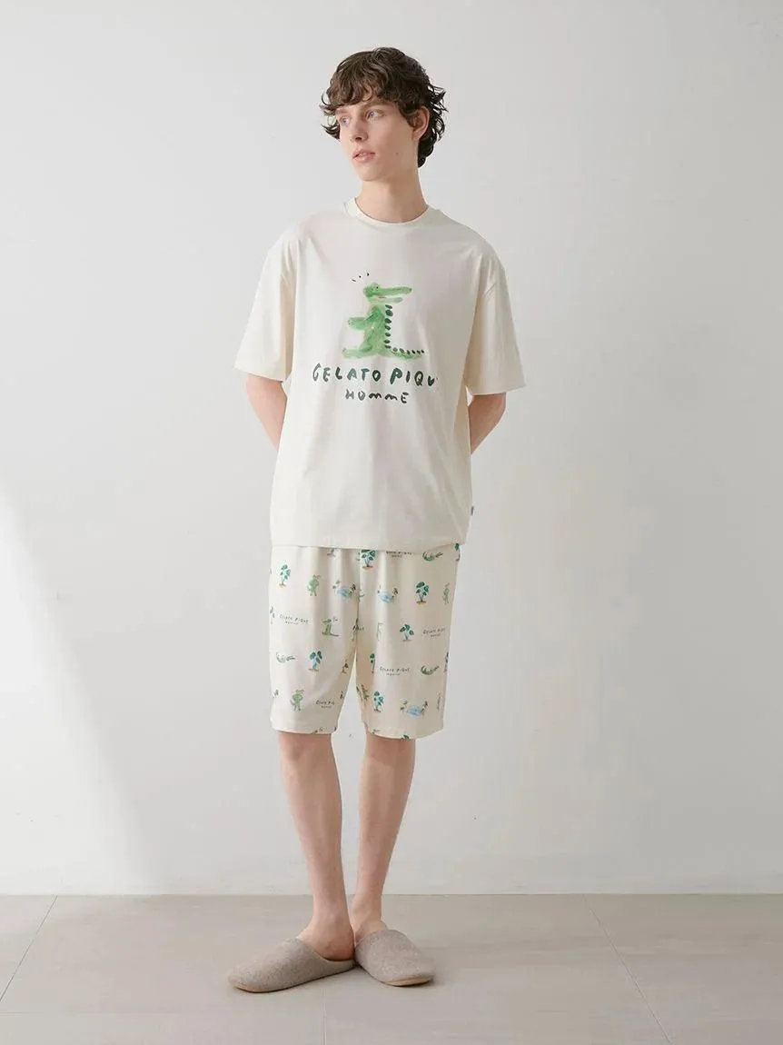 MEN's Cool-Touch Crocodile Print Shorts gallery 1