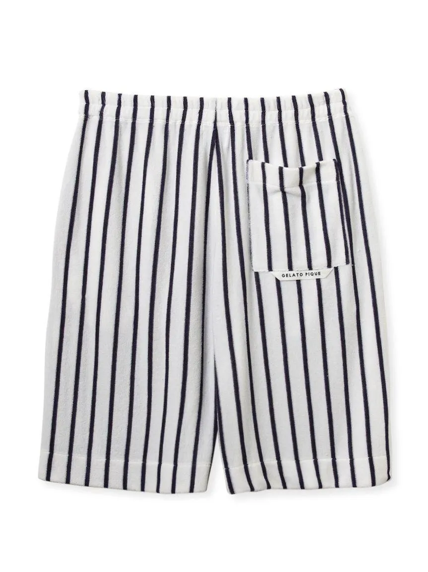 MEN's Cool-Touch Striped Pile Shorts gallery 2