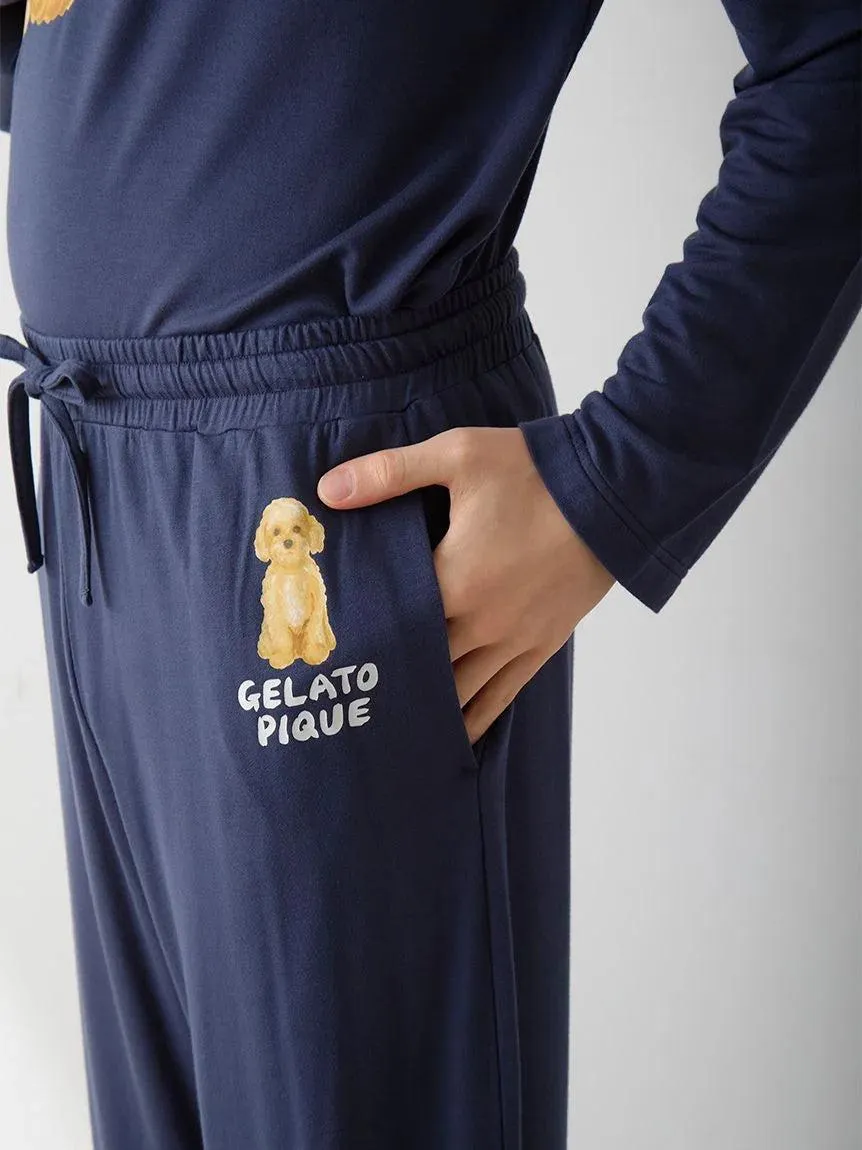 Men's DOG One-point Print long pants gallery 8