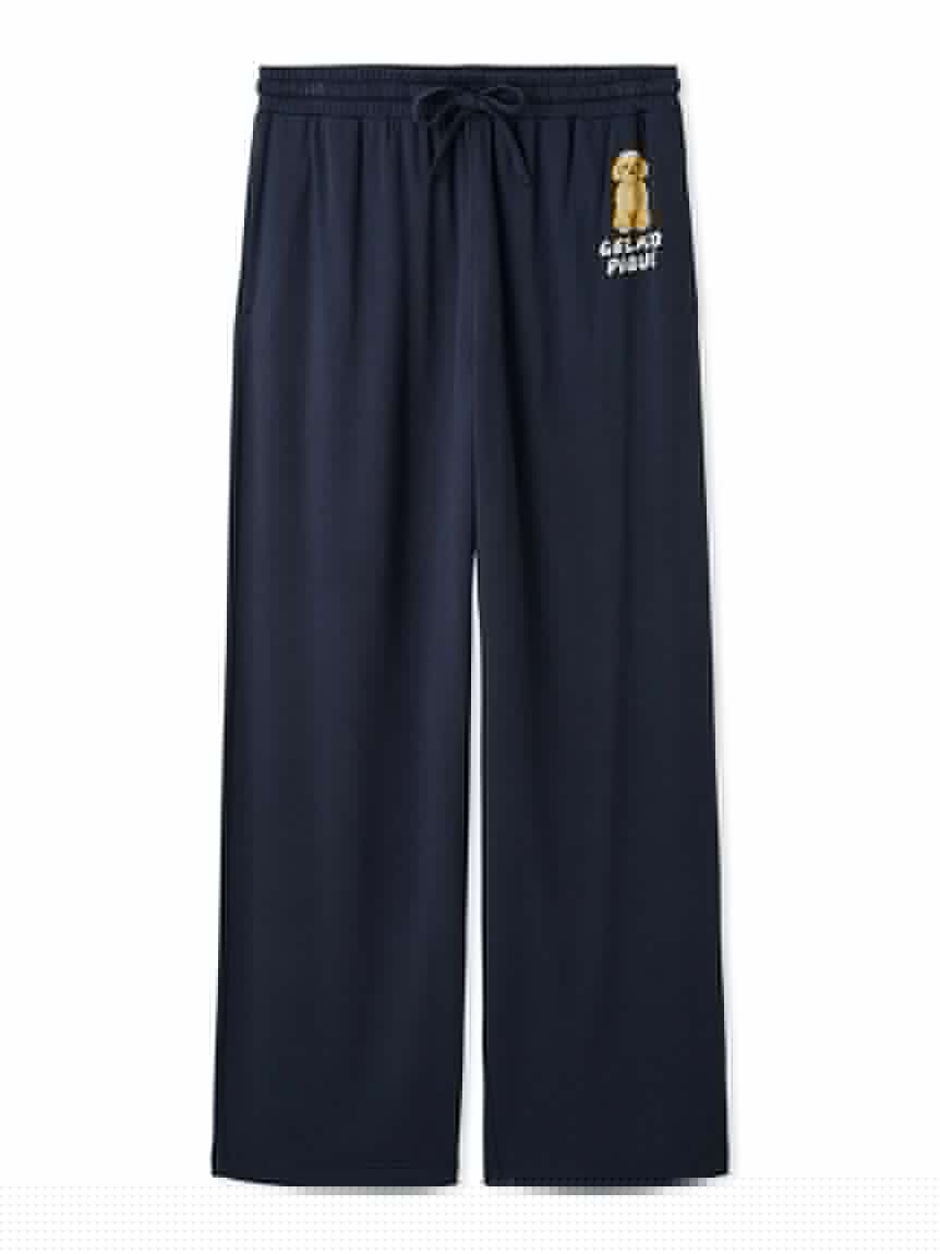 Men's DOG One-point Print long pants gallery 3