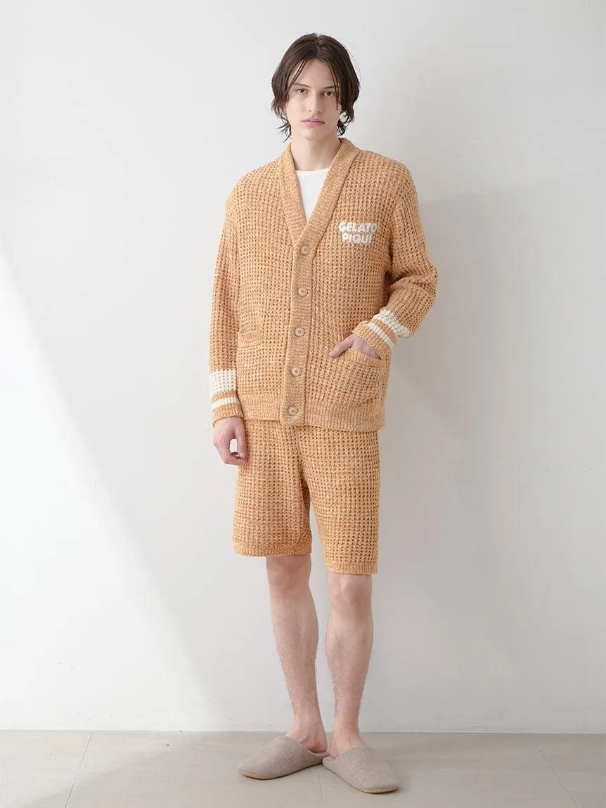 Mens Melange Waffle Knit Shorts gallery 6