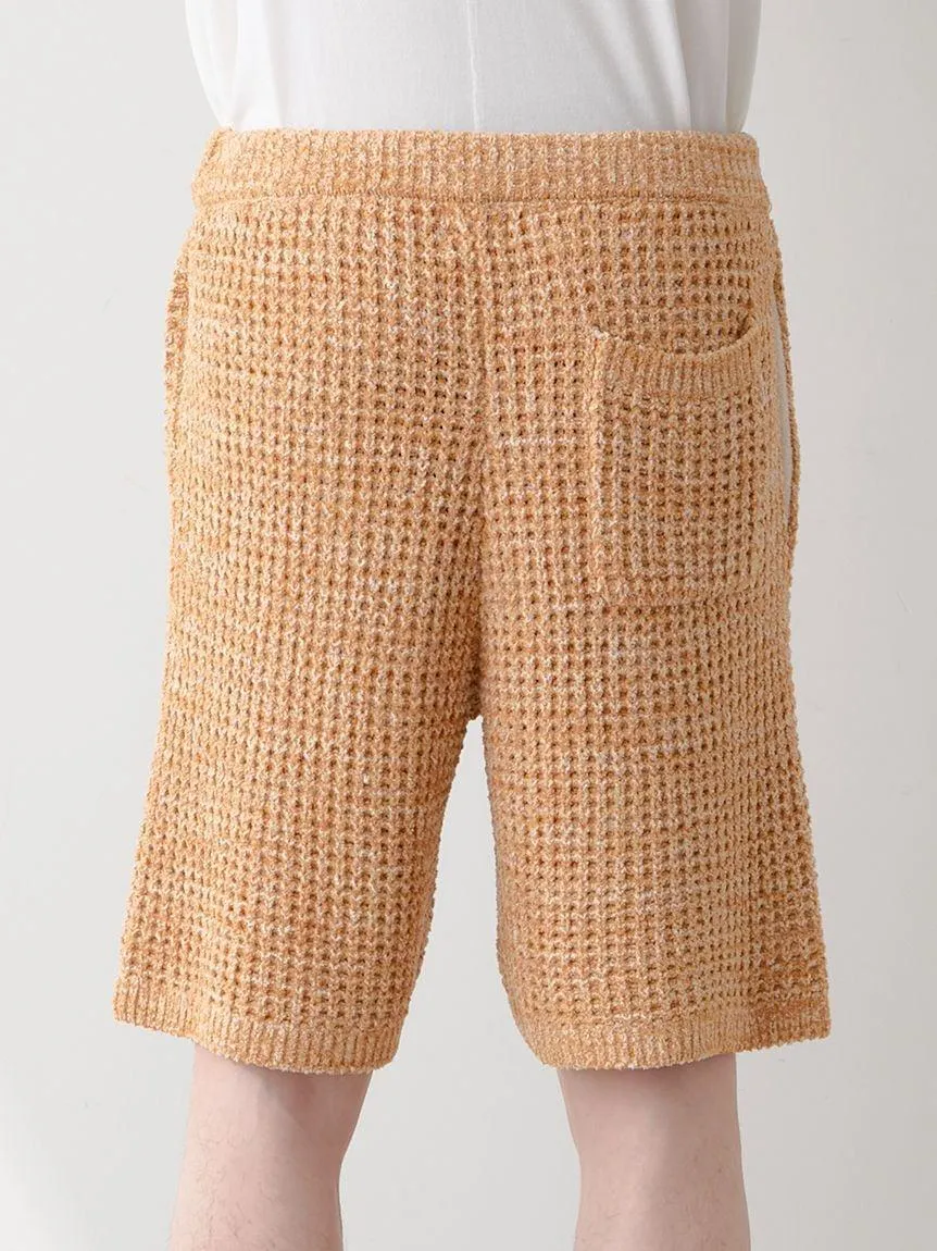 Mens Melange Waffle Knit Shorts gallery 8