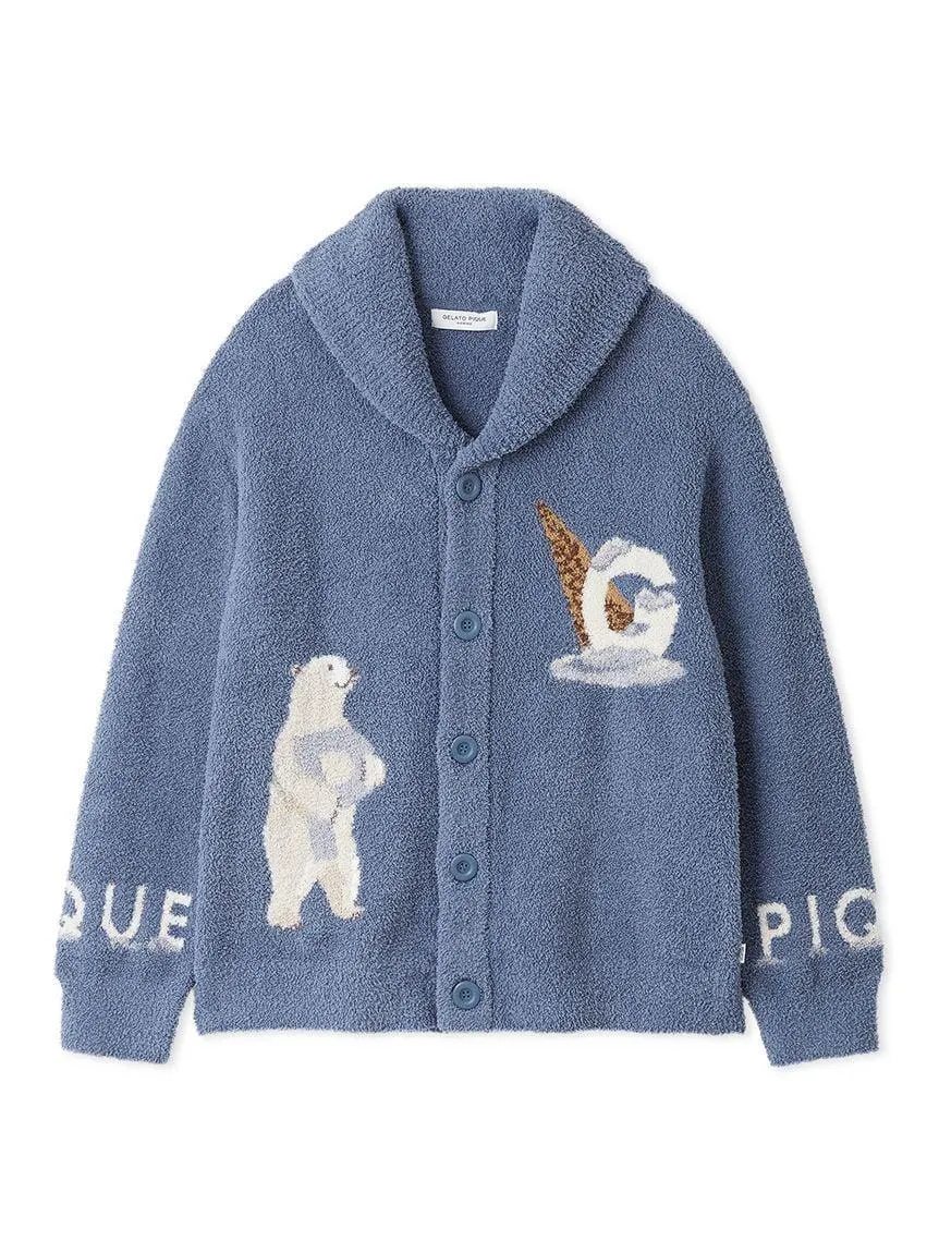 Men's Powder Forest Bear Jacquard Cowichan Cardigan gallery 3