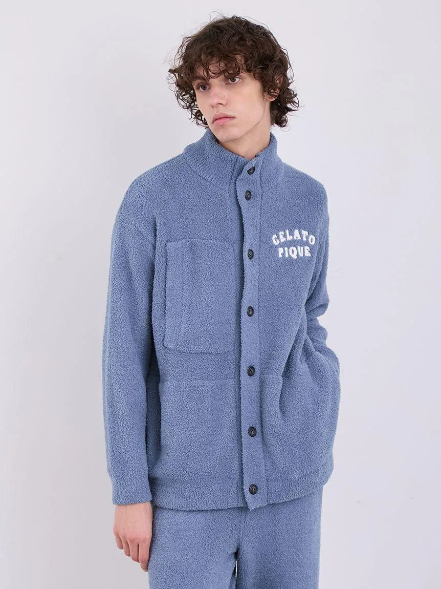 Mens Powder Gelato Monster Button-Front Lounge Cardigan gallery 6