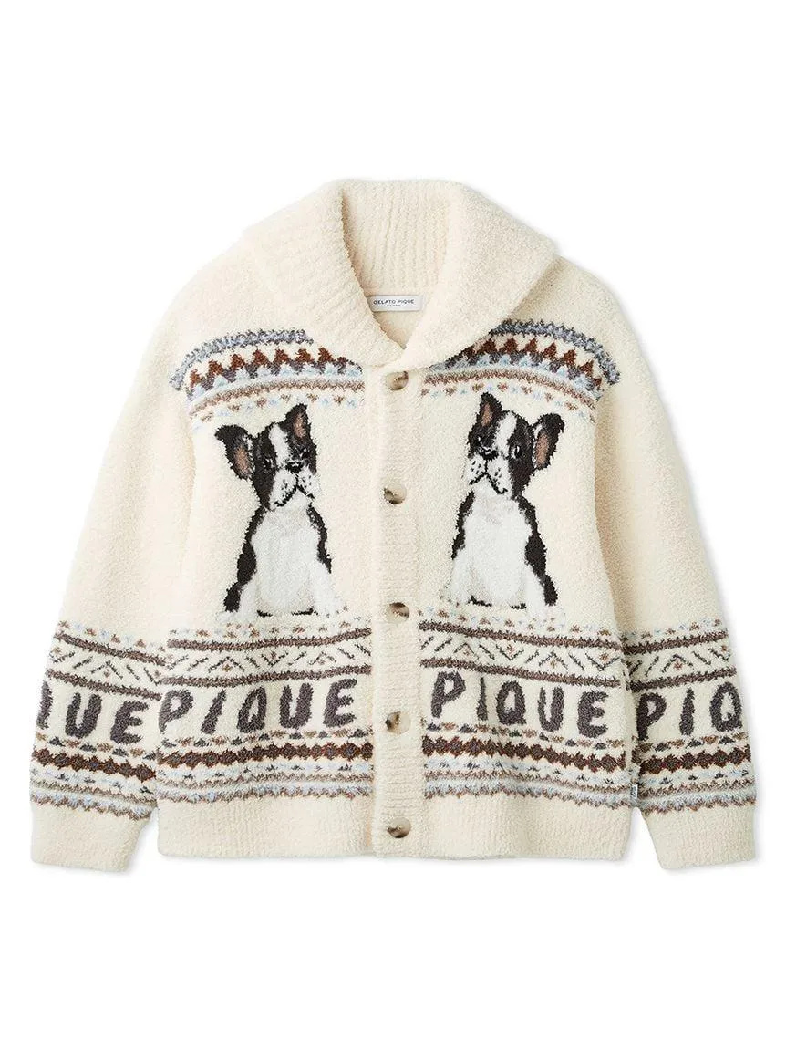 Men's Powder Nordic DOG Jacquard Cowichan Cardigan