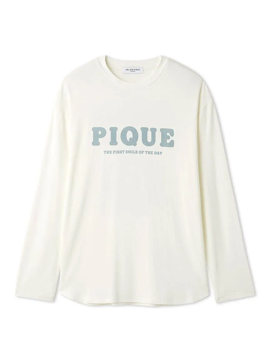 Men's Rayon Plain Stitch Logo-printed Long T-shirt