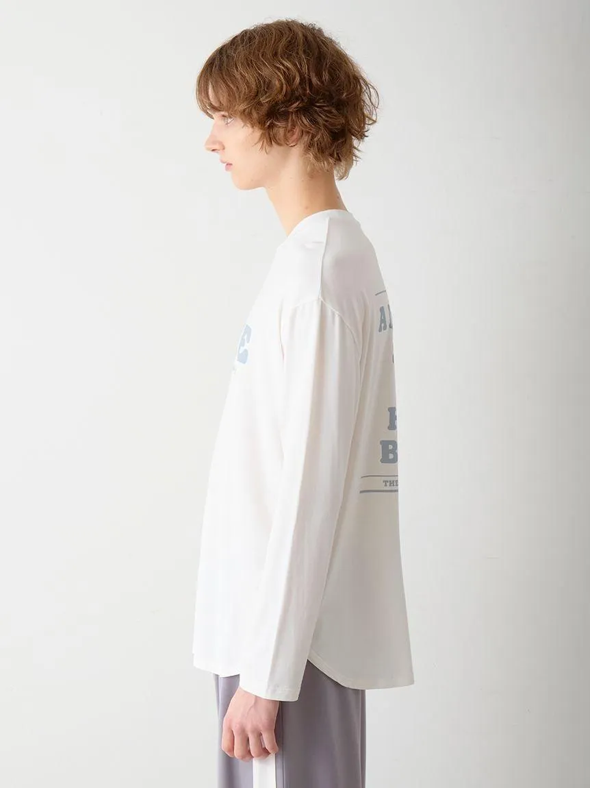 Men's Rayon Plain Stitch Logo-printed Long T-shirt gallery 6