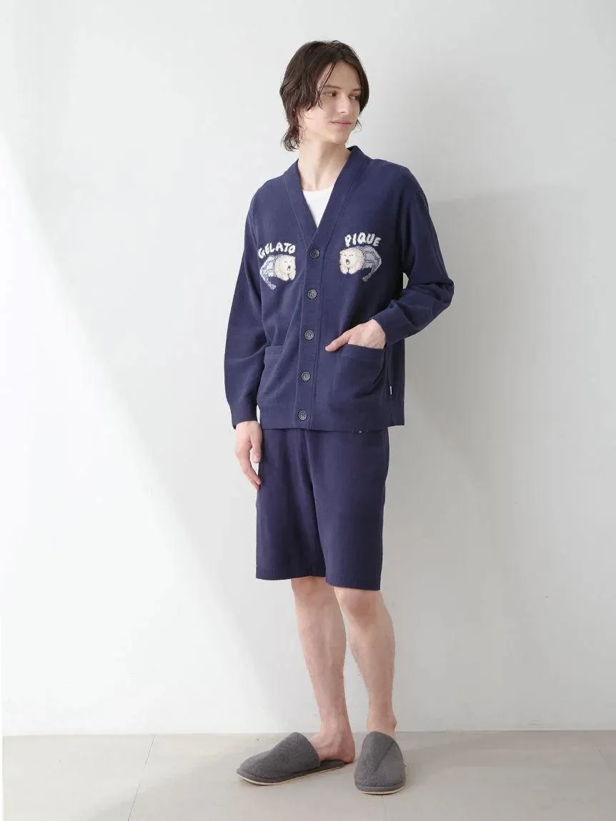 Mens Sleeping Cat Jacquard Cardigan gallery 3