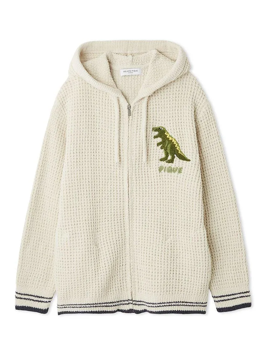 Mens Waffle Dinosaur Hoodie