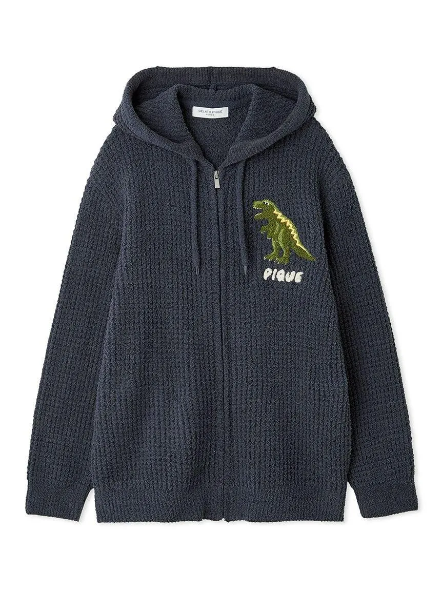 Mens Waffle Dinosaur Hoodie gallery 8