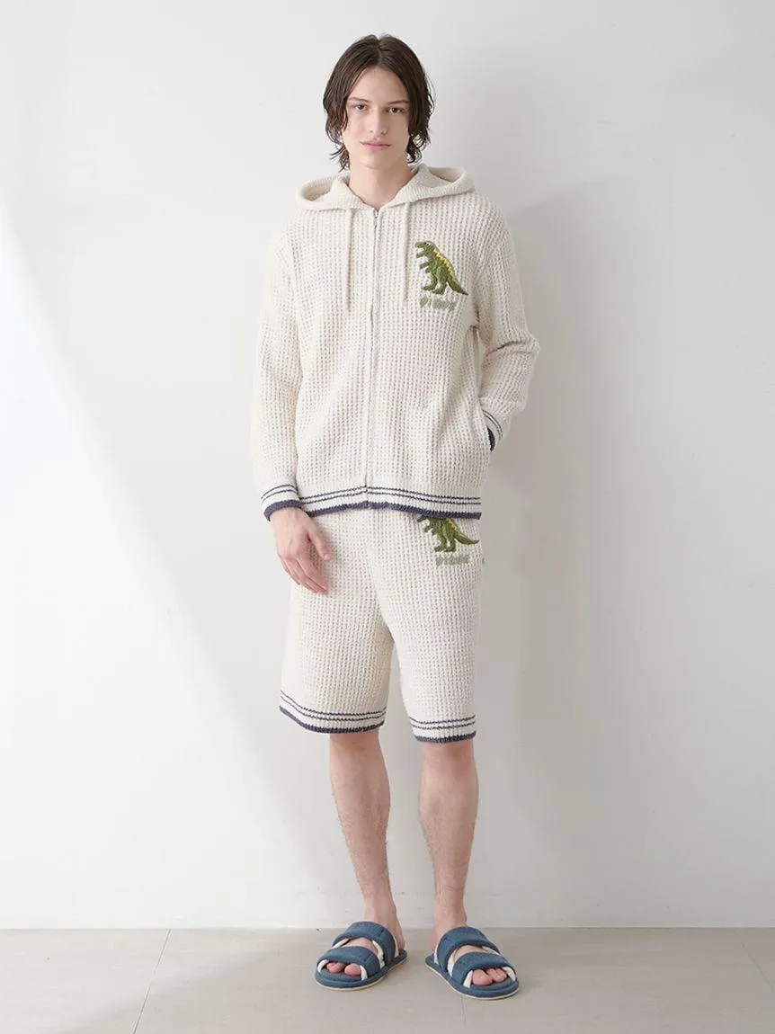 Mens Waffle Dinosaur Hoodie gallery 1