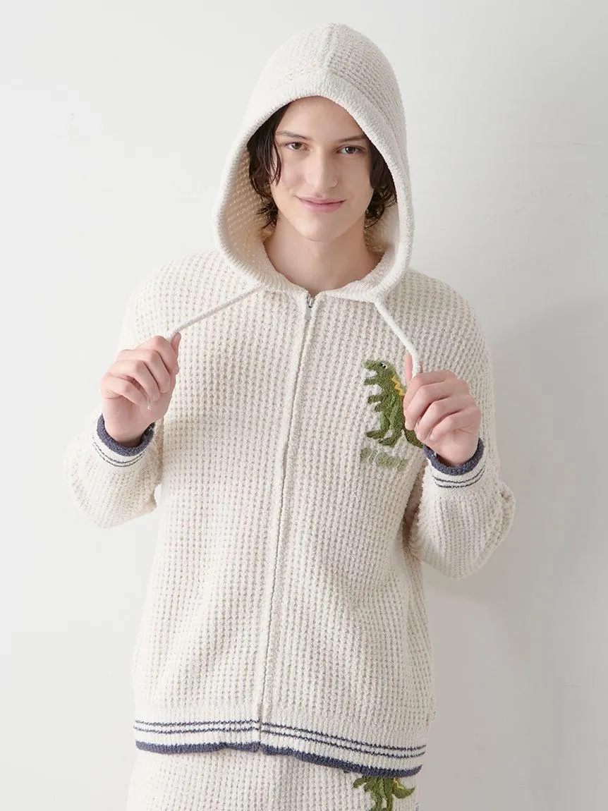 Mens Waffle Dinosaur Hoodie gallery 2