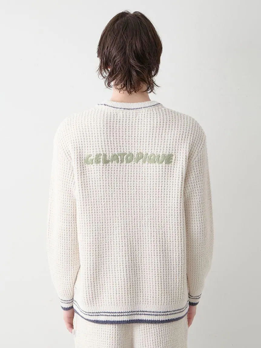 Mens Waffle Dinosaur Pullover gallery 6