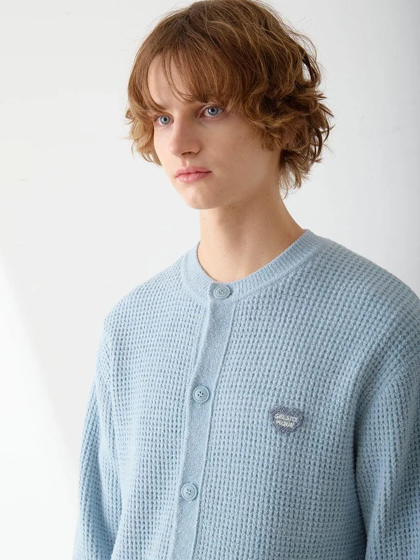 Men's Waffle Heart Sagara Knit Cardigan gallery 1