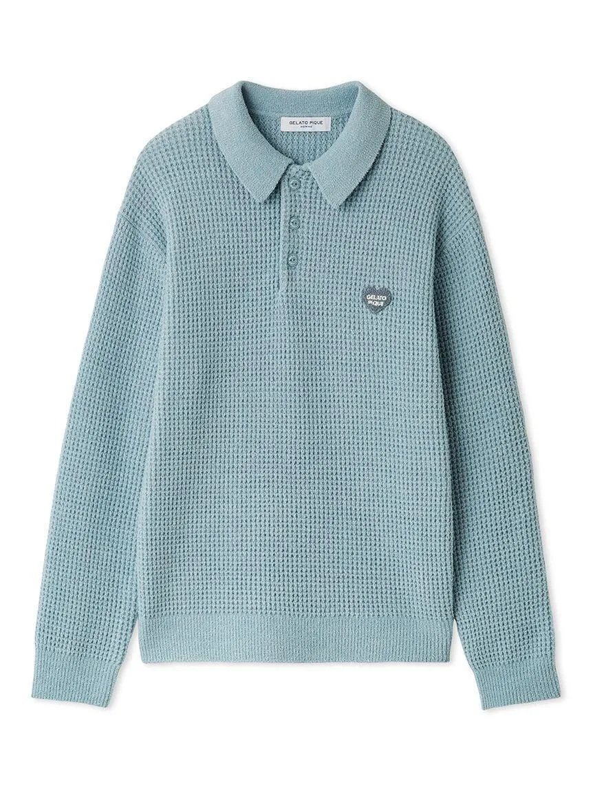 Men's Waffle Heart Sagara Knit Shirt