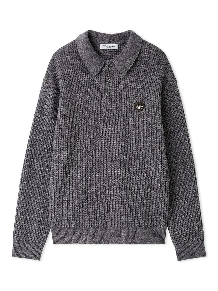 Men's Waffle Heart Sagara Knit Shirt gallery 8