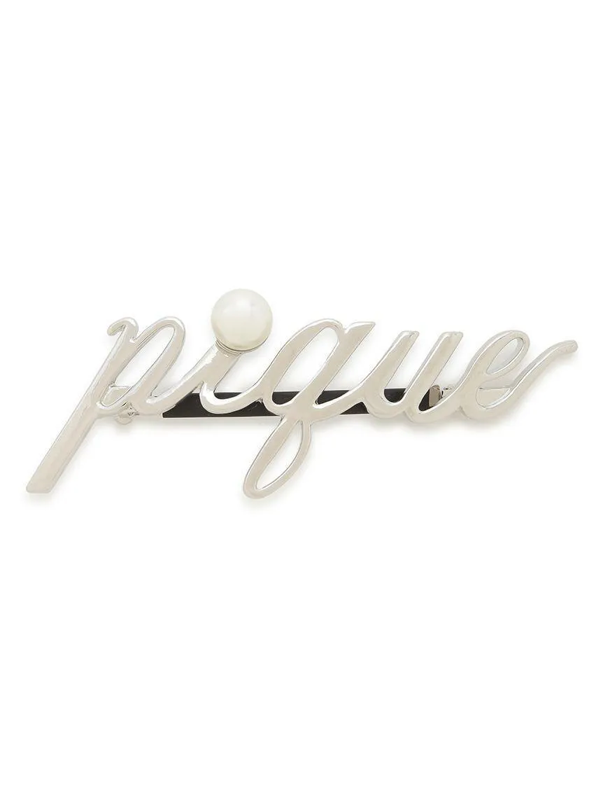 Metal Logo Barrette