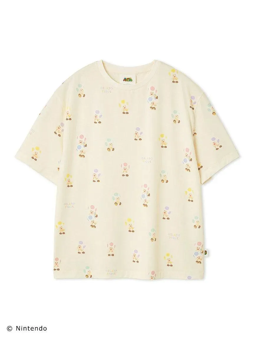 [SUPER MARIO] [MENS] Toad & Yoshi T-shirt