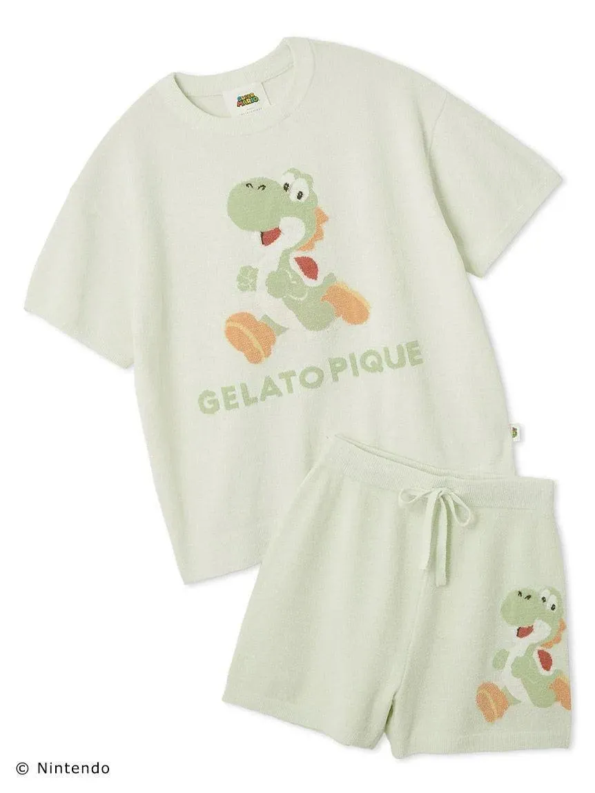 [SUPER MARIO] [WOMENS] Toad & Yoshi Jacquard Pullover Shorts Set gallery 5