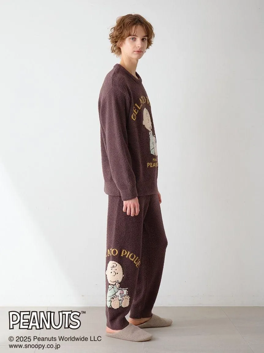 [PEANUTS] Men's Original Art Jacquard Pullover & Pants Set gallery 1