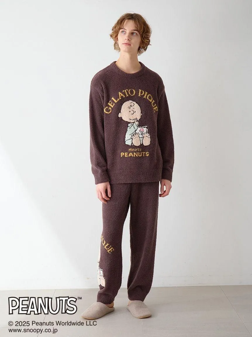 [PEANUTS] Men's Original Art Jacquard Pullover & Pants Set gallery 4