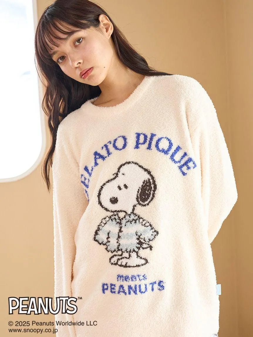 [PEANUTS] Original Art Jacquard Pullover & Shorts Set gallery 3