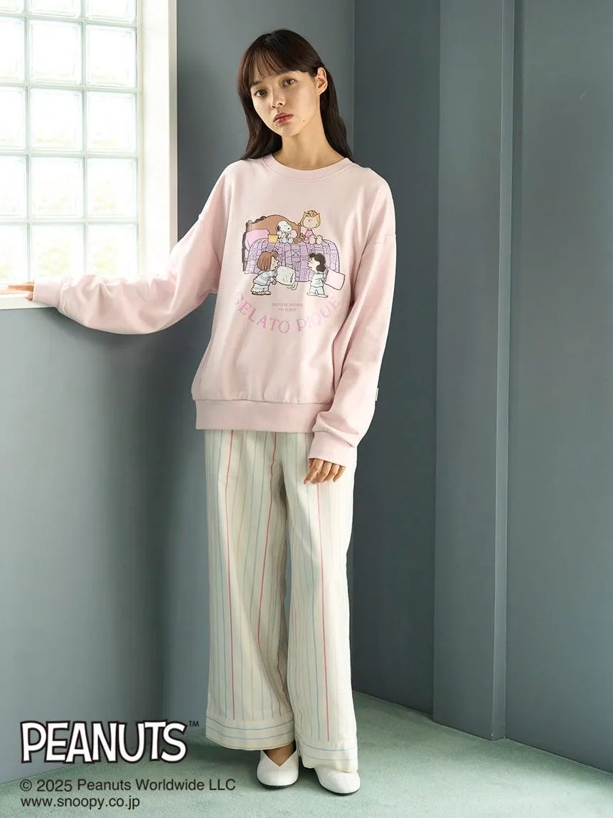 [PEANUTS] Original Art One-Point Fleece Pullover gallery 5