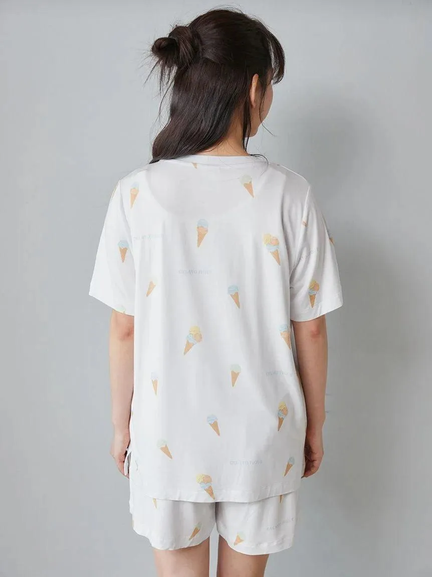 Playful Ice Cream Print Shorts gallery 3